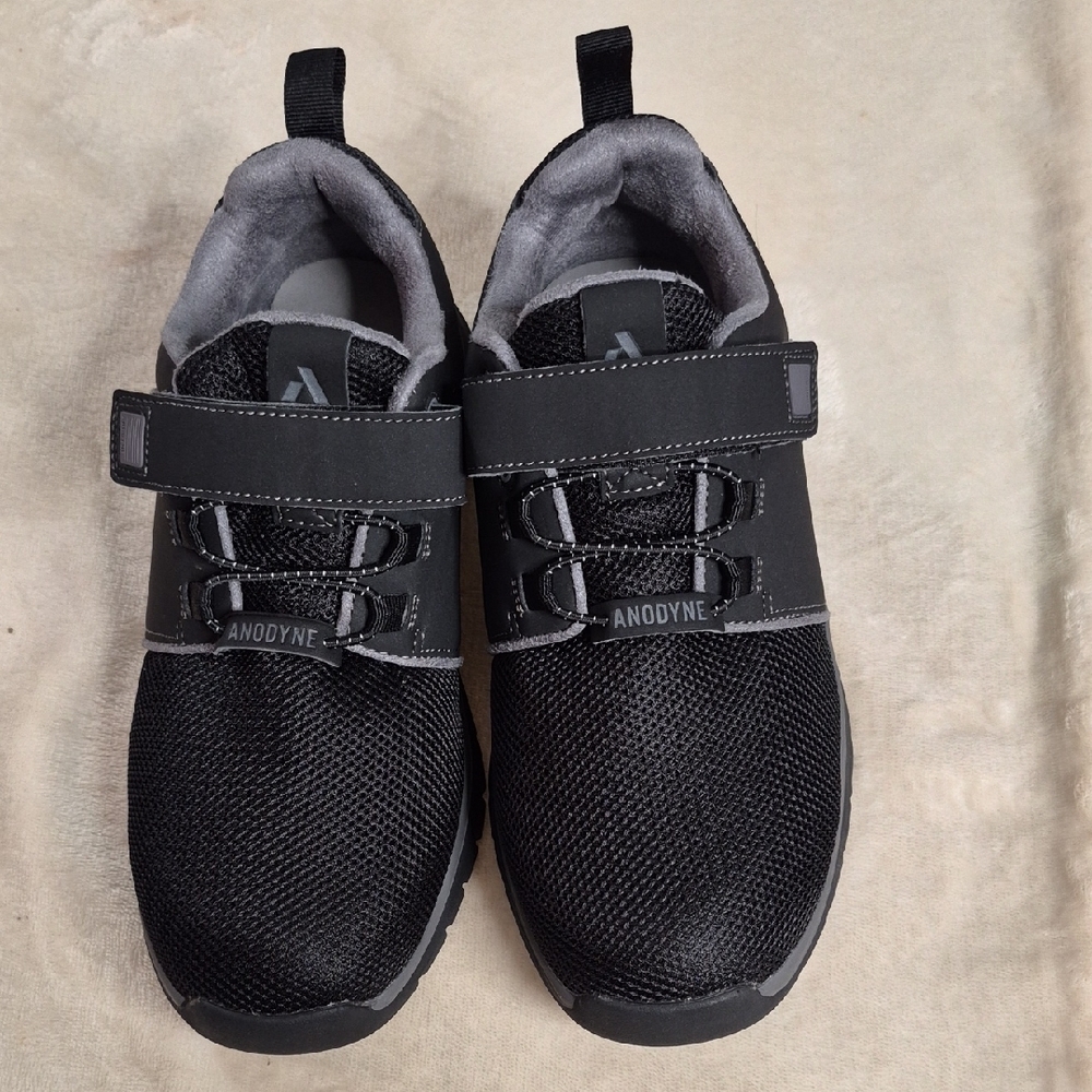 Men's Black Athletic Anodyne Shoes Size 7W - Picture 1 of 14